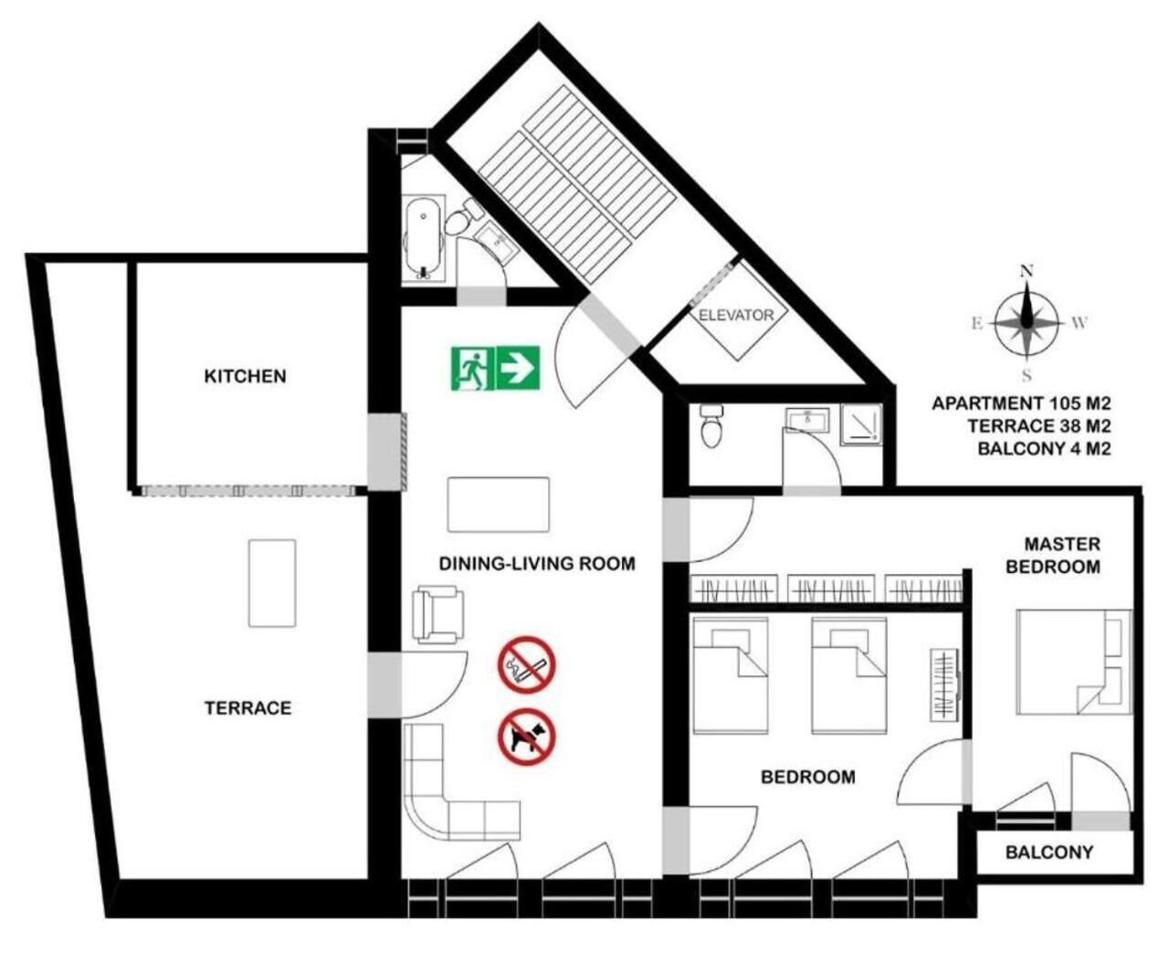 105M2 Penthouse Sea View Rijeka With Free Garage Parking Apartment Exterior photo